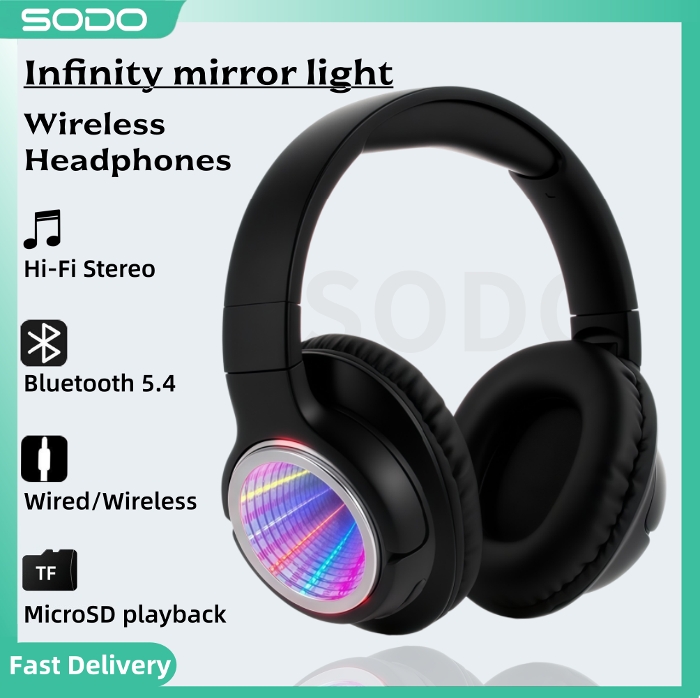Gaming Headset Rgb - Fones de Ouvido Bluetooth SODO SD1161