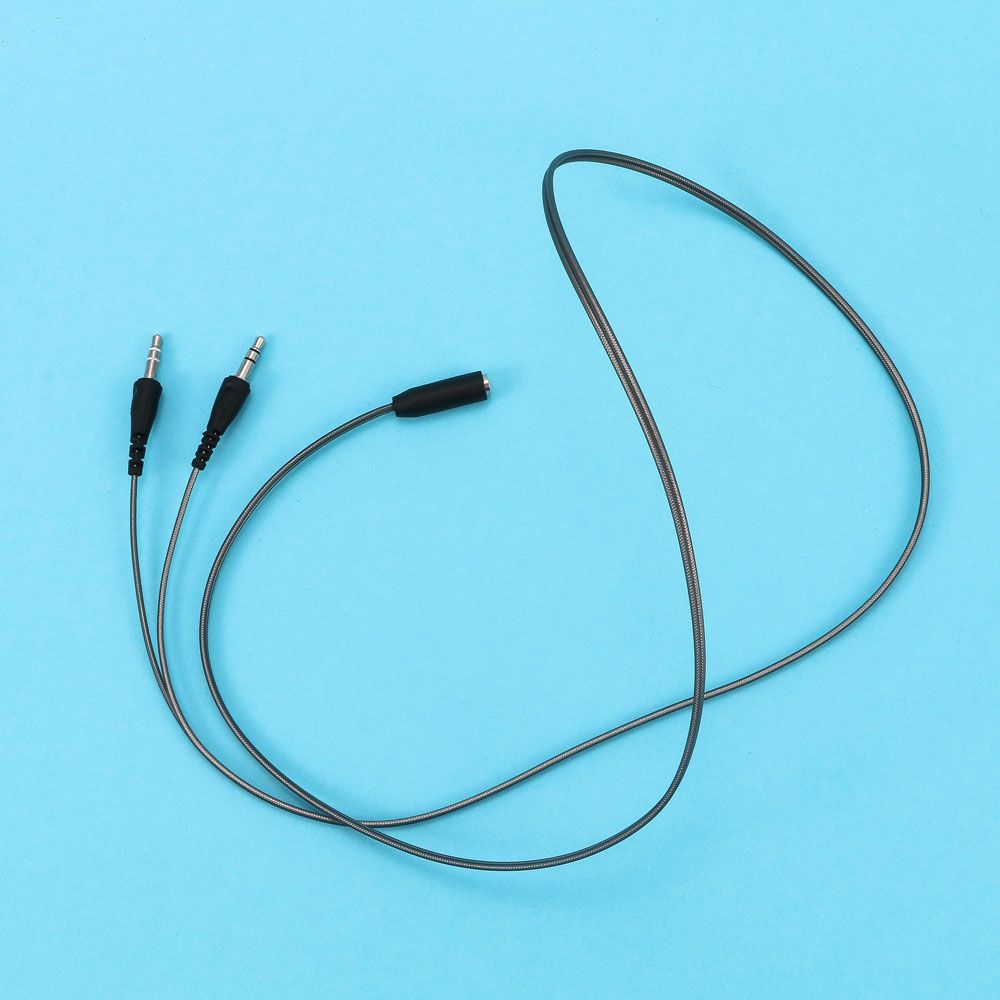 Audio Splitter Y - 1m 3.5mm fêmea para 2 macho