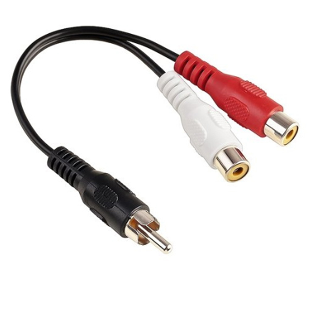 Audio Splitter Y - Cabo Divisor de Áudio A/V Y
