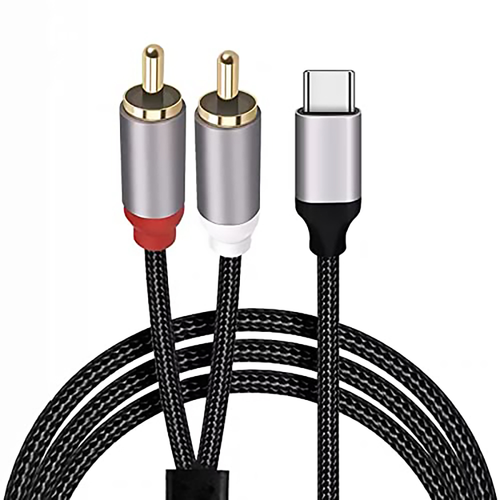 Audio Splitter Y - Cabo de áudio usb c para