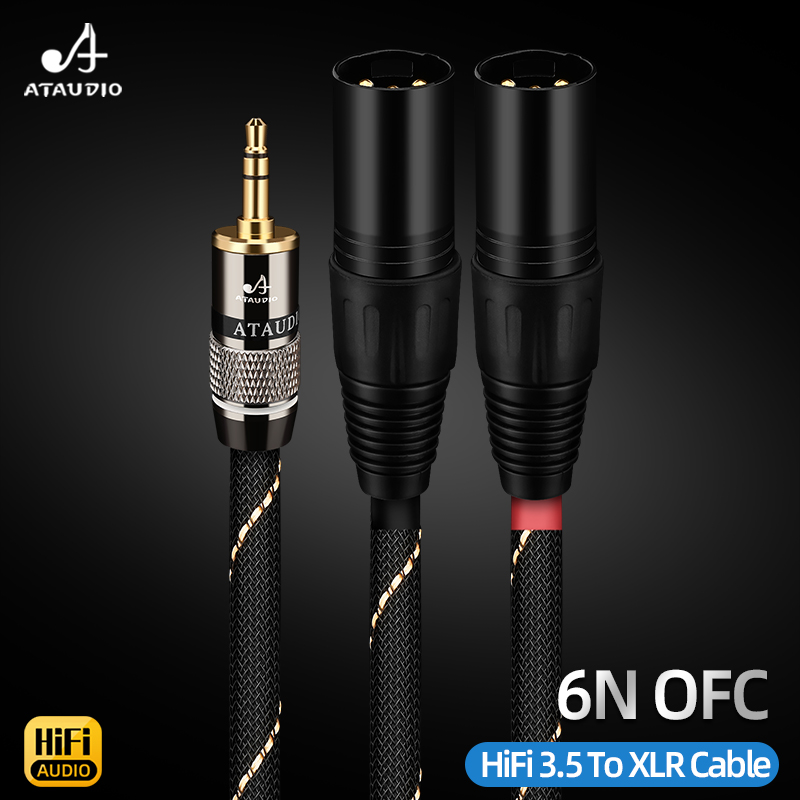 Cabo de Áudio HiFi de Alta Qua - Earphone Splitter Jack avaliação e preço