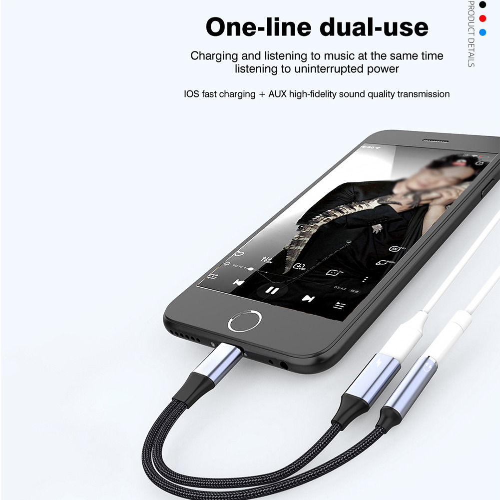 Adaptador de áudio 2 em 1 Tipo - Earphone Splitter Jack avaliação e preço