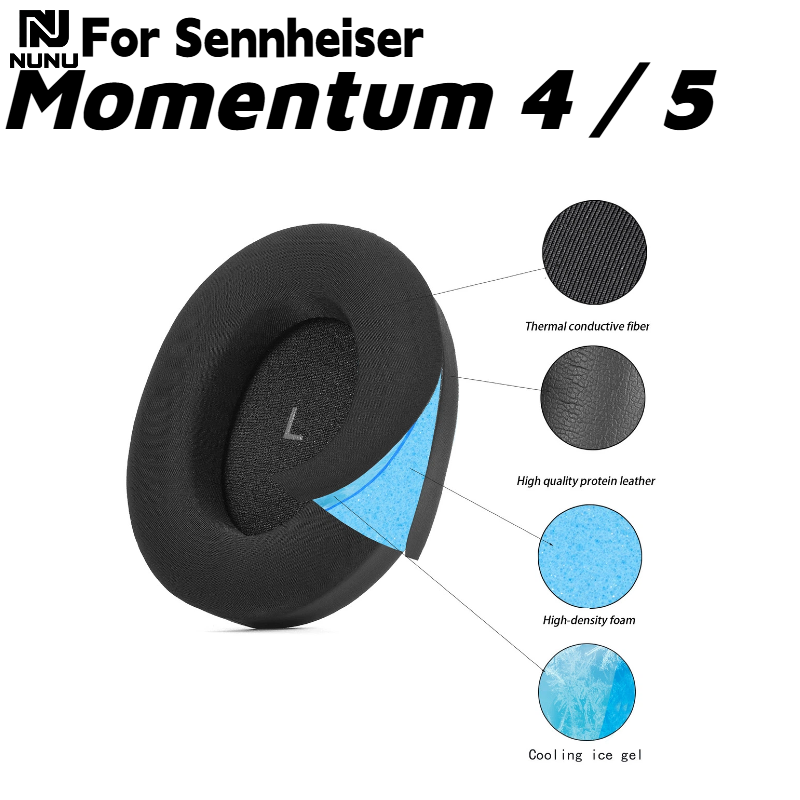 Almofadas auriculares de subst - Sennheiser Headphone Momentum 4 avaliação e preço