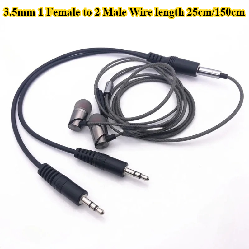 2/5Pcs/lote Cabo Adaptador Y d - Earphone Splitter Jack avaliação e preço