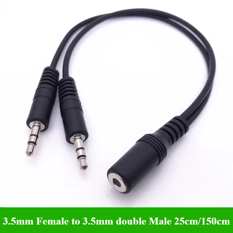 2/5Pcs/lote Cabo Adaptador Y d - Earphone Splitter Jack avaliação e preço