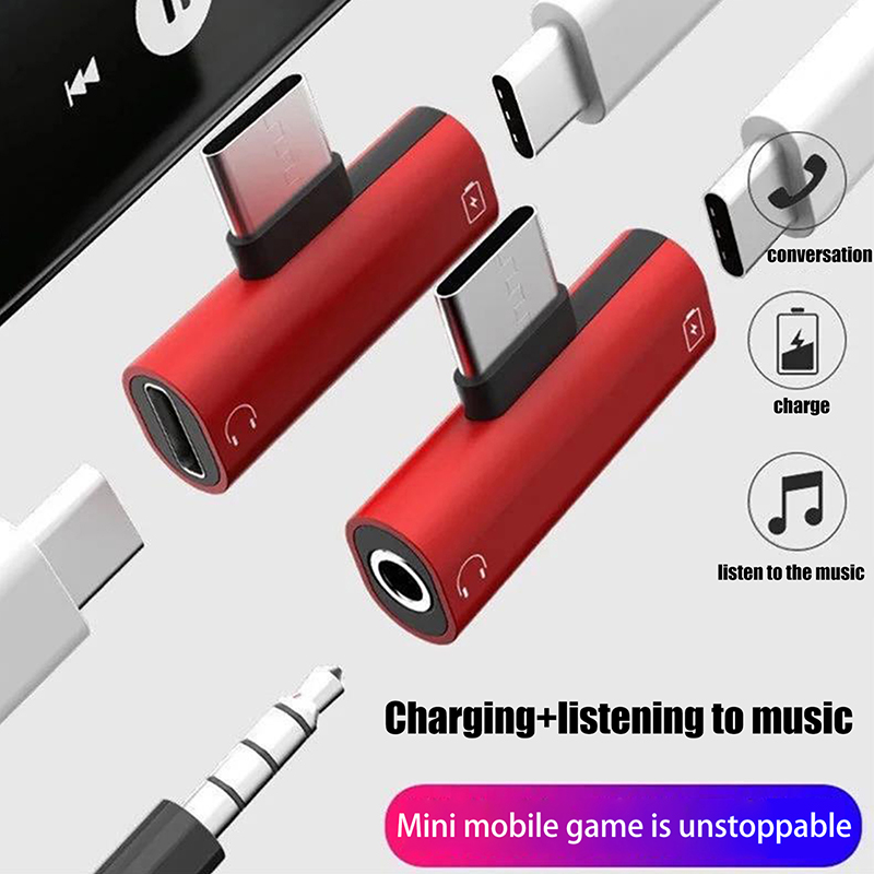 Adaptadores de metal USB Tipo- - Earphone Splitter Jack avaliação e preço