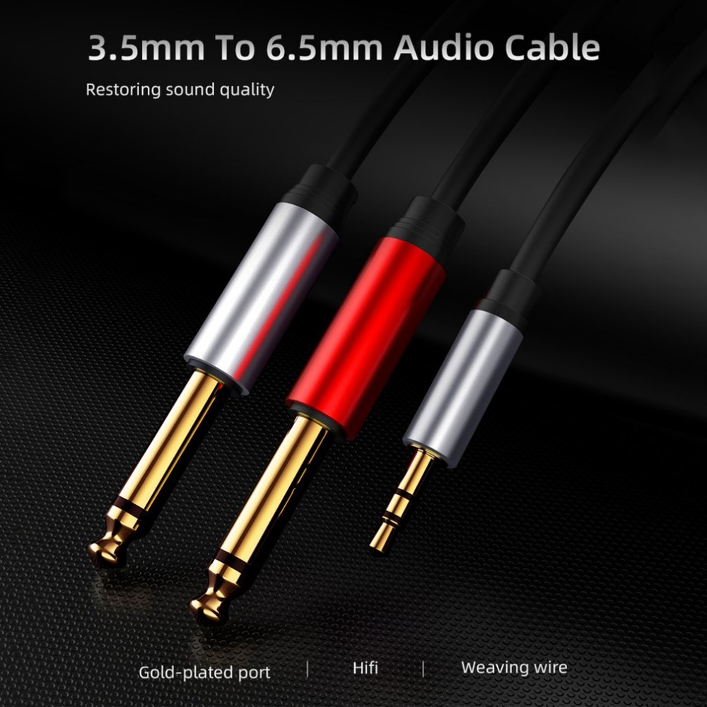 Adaptador de áudio Mono Stereo - Audio Splitter Y avaliação e preço