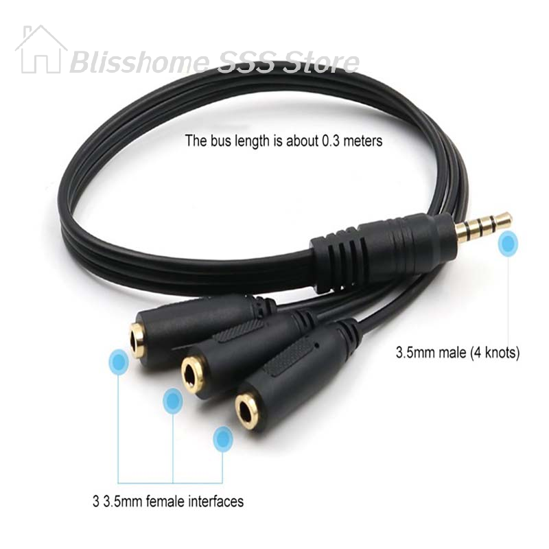 【S】Adaptador Divisor de Áudio  - Earphone Splitter Jack avaliação e preço