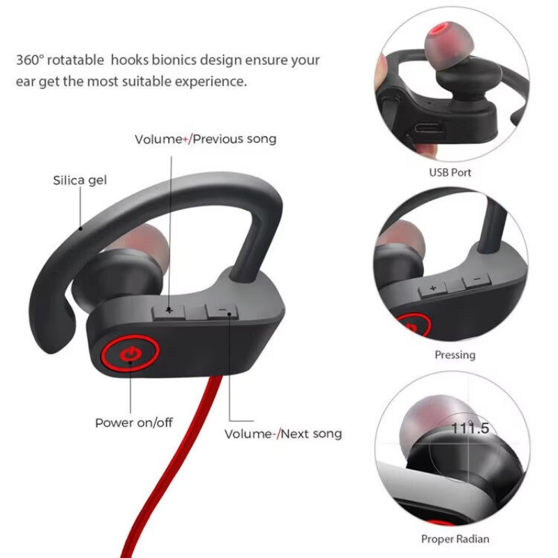 2026 Fone de Ouvido Esportivo  - Sports Earphone Hook avaliação e preço